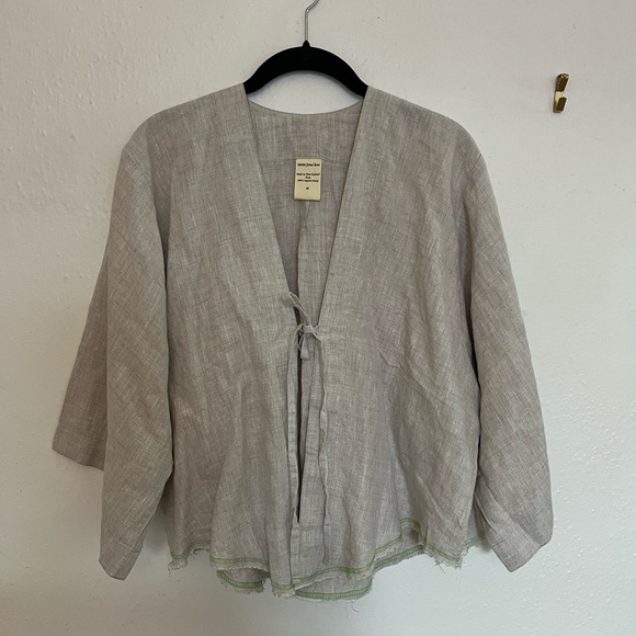 Anna Jean Kos Linen Cirrus Blouse - Picture 3 of 8